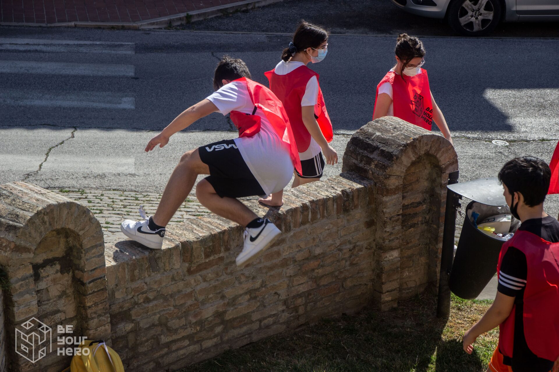 Ragazzi durante il campus sport e life skills a Corinaldo (2021)