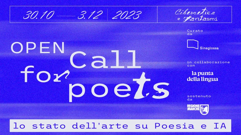 sineglossa call for poets cibernetica e fantasmi poetry artificial intelligence