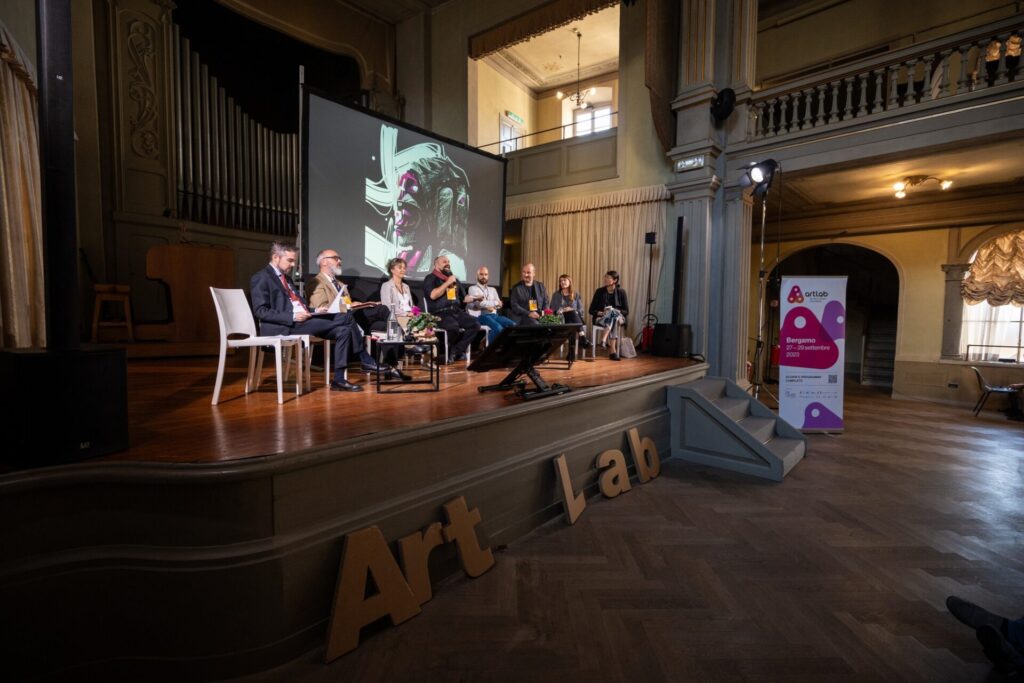 Panel su arte e intelligenza artificiale ad Art Lab 2023. Foto di Fondazione FitzCarraldo