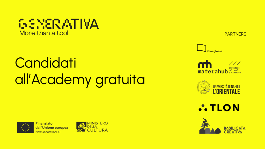 Copertina news web GENERATIVA lancio Academy gratuita intelligenza artificiale cultura napoli