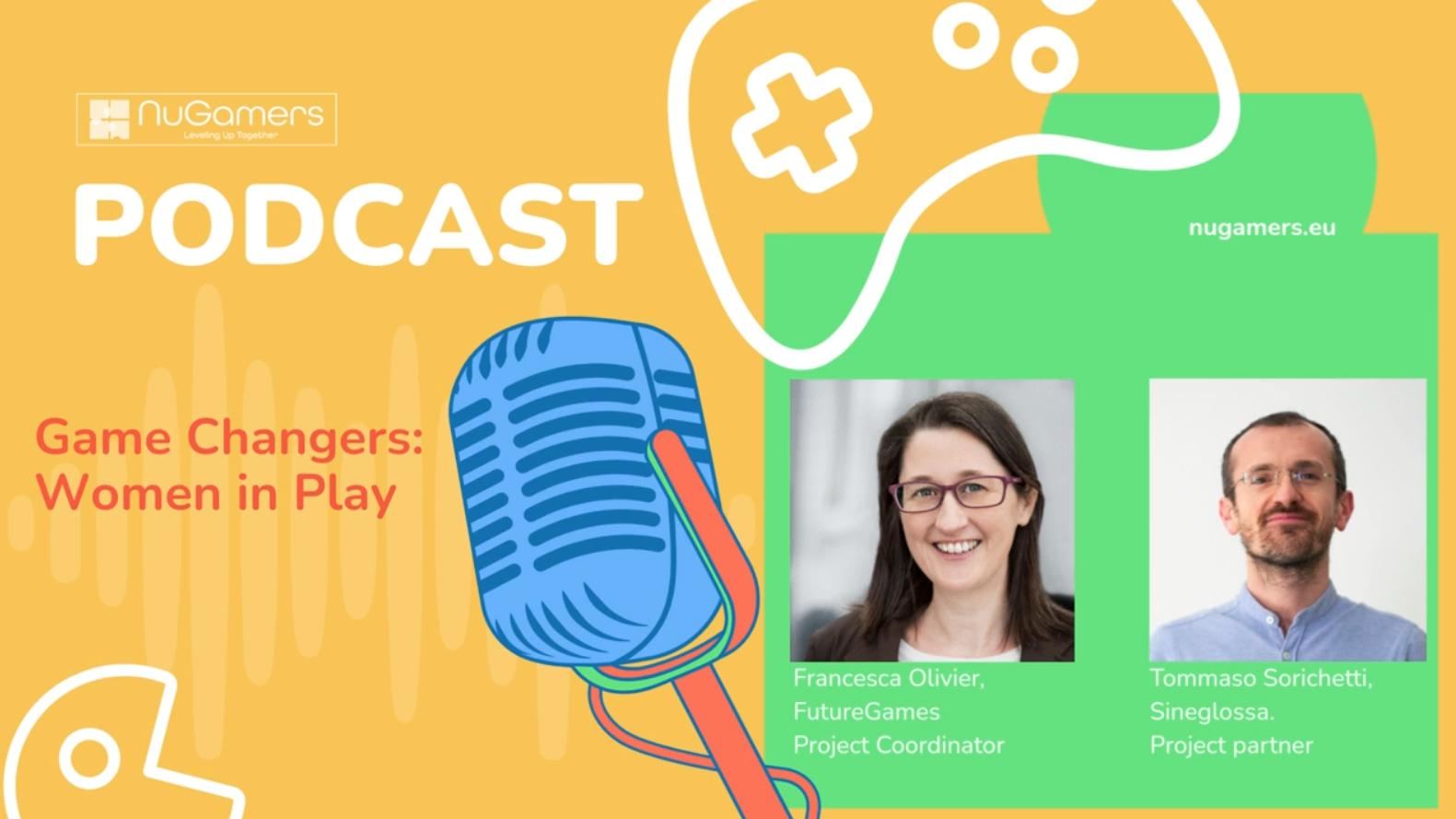 Francesca Olivier and Tommaso Sorichetti, NuGamers partners