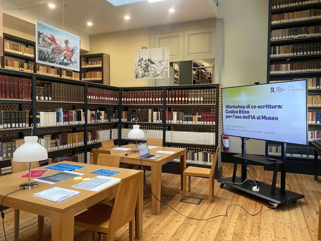 foto consulenza per manifesto IA - sineglossa al museo nazionale risorgimento