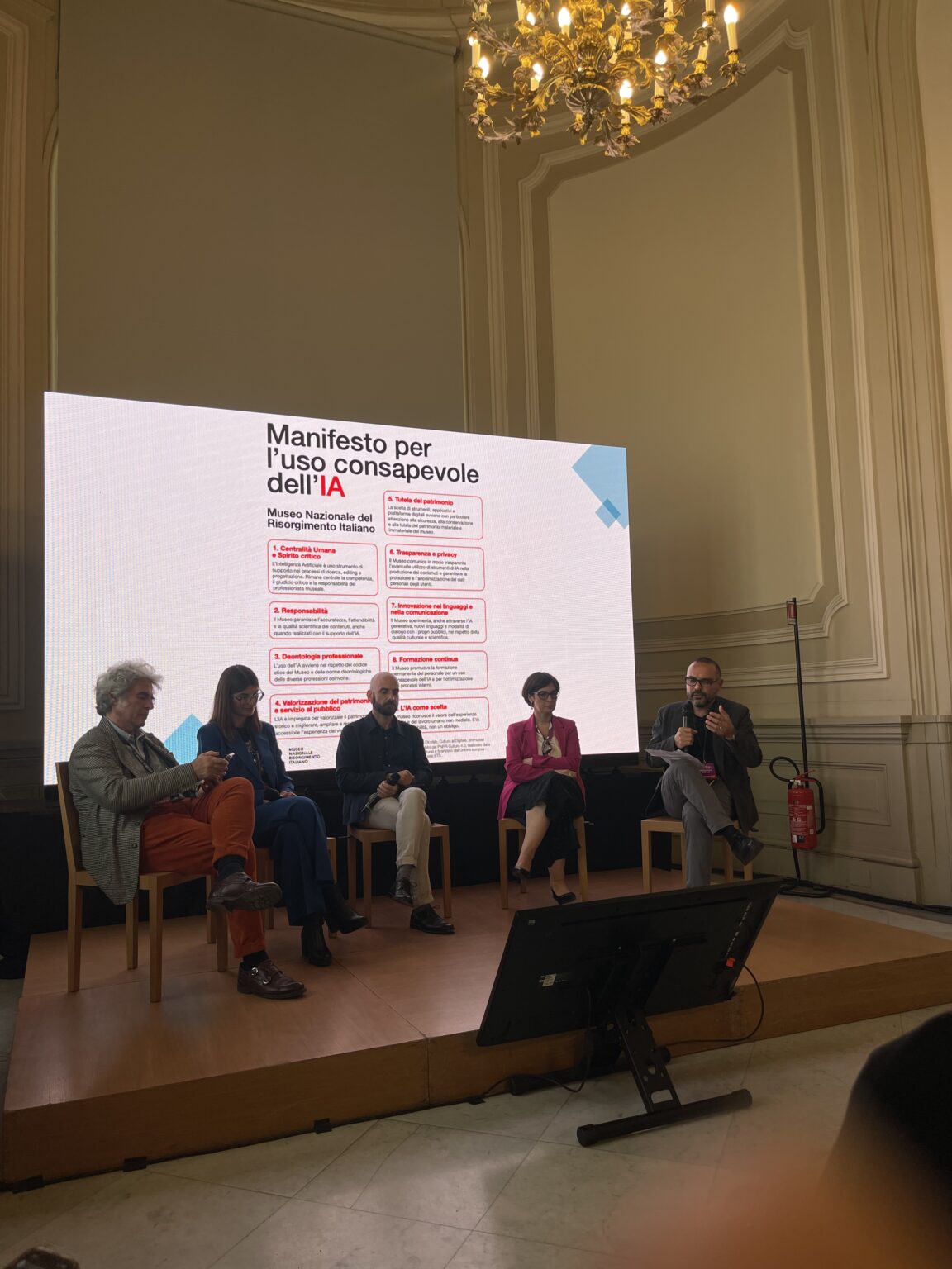 Foto presentazione Manifesto IA museo Risorgimento