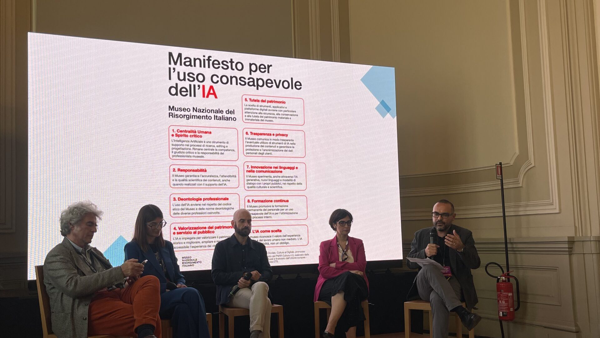 Foto presentazione Manifesto IA museo Risorgimento
