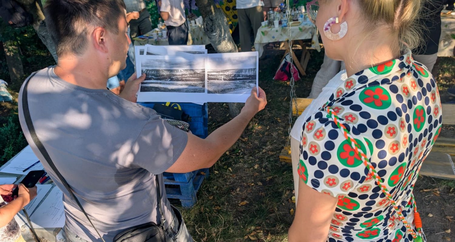 Discovery Guide — photo from the art residency in Ukraine, September 2025 - Family Enterprise “Perlyny Bakota – Prudyvusiv Herbalist” community meeting 8