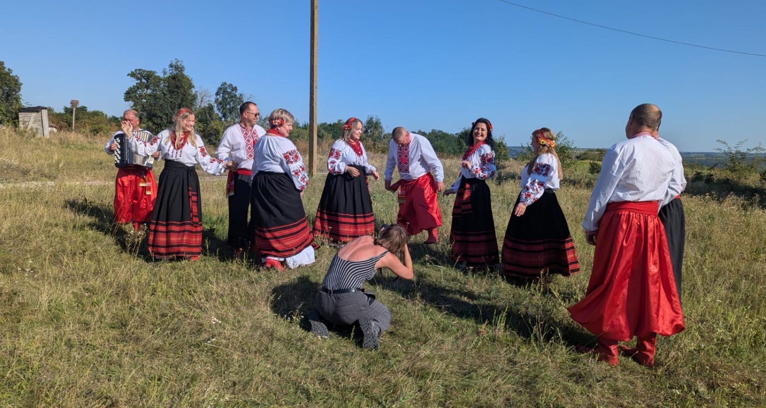 Discovery Guide — photo from the art residency in Ukraine, September 2025 - Gorayiv Village Club community meeting 4