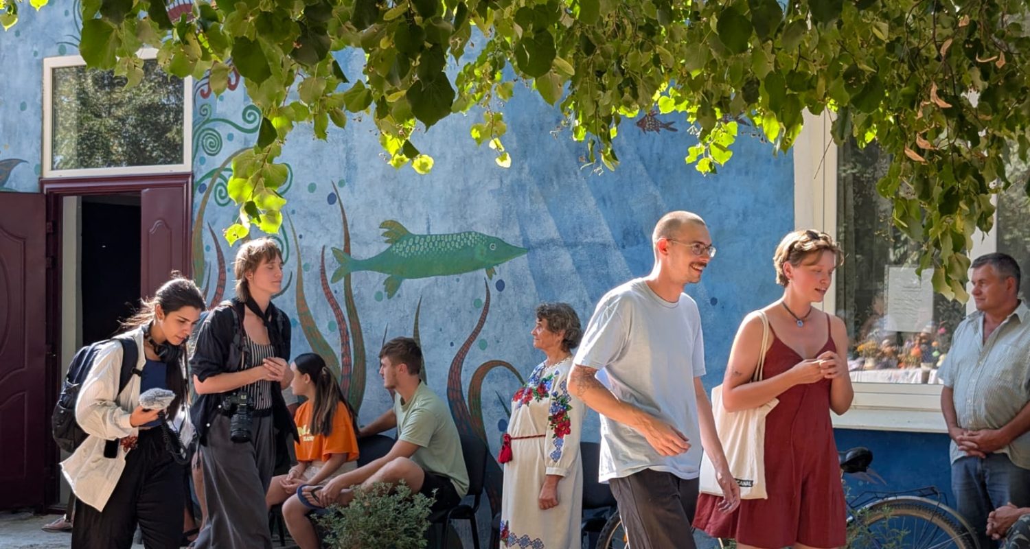 Discovery Guide — photo from the art residency in Ukraine, September 2025 - Gorayiv Village Club community meeting 6