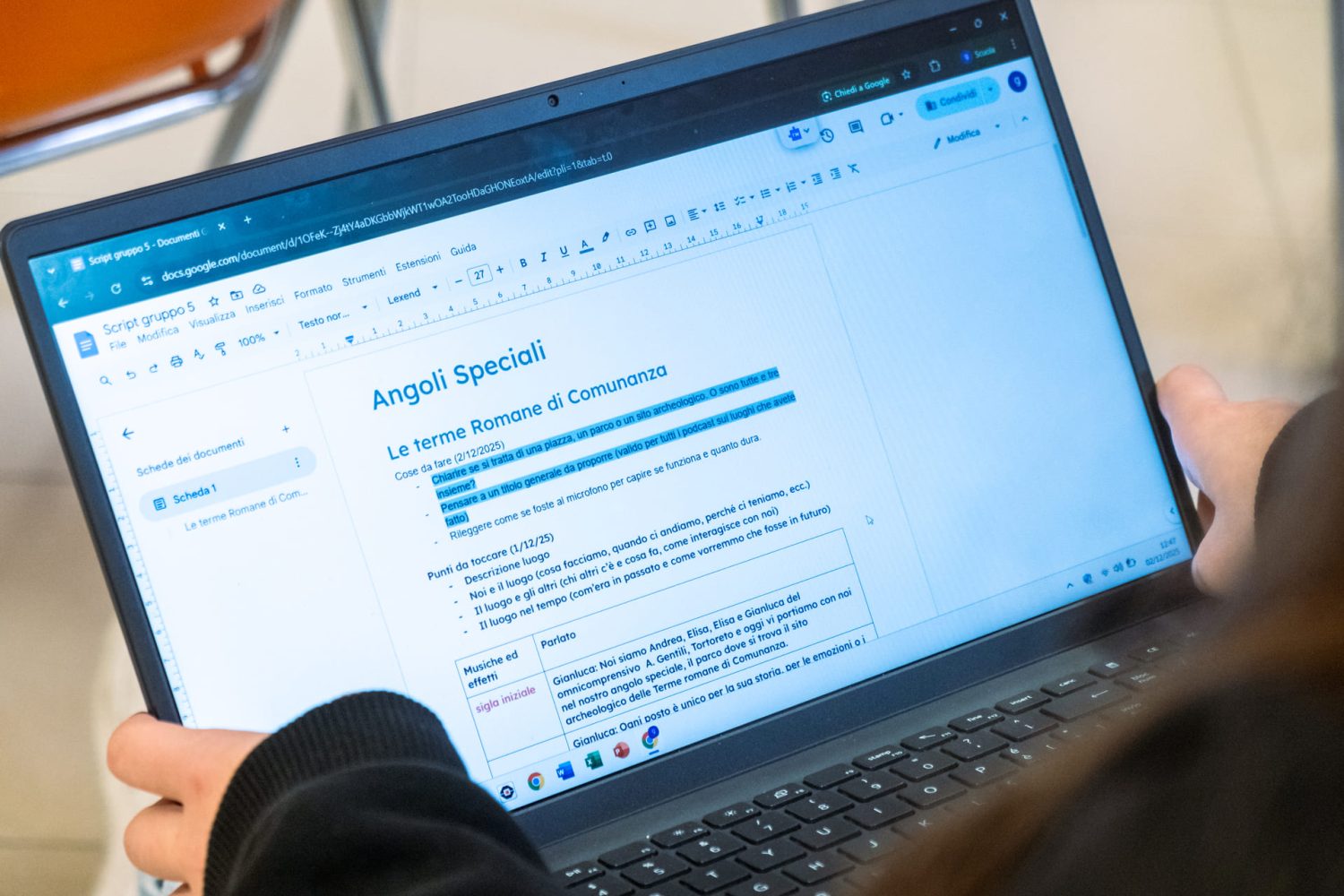 Story Makers foto laboratorio podcast Andrea Genzone, Sarnano, Dicembre 2025