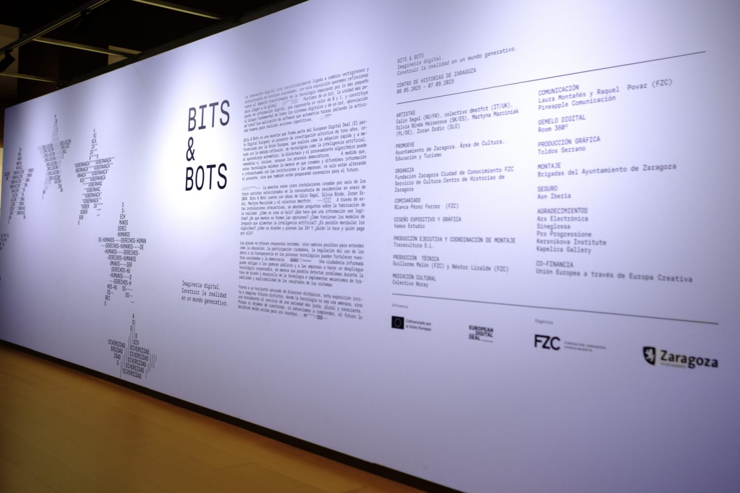 curatorial text of Bits and bots exhibition in Zaragoza, 2025