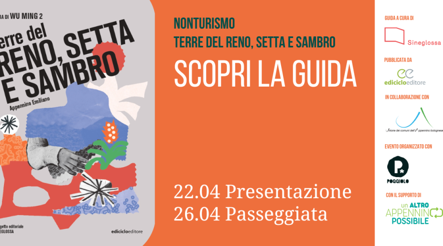 copertina eventi di presentazione guida nonturismo appennino emiliano marzabotto aprile 2026