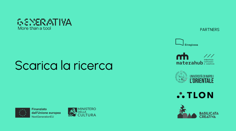 cover news sineglossa online ricerca intelligenza artificiale generativa per settore creativo e culturale - academy generativa