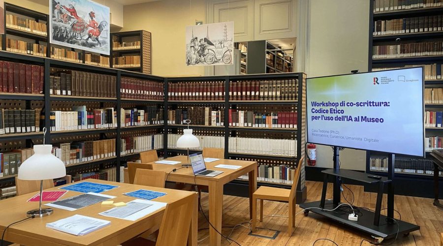 foto consulenza per manifesto IA - sineglossa al museo nazionale risorgimento